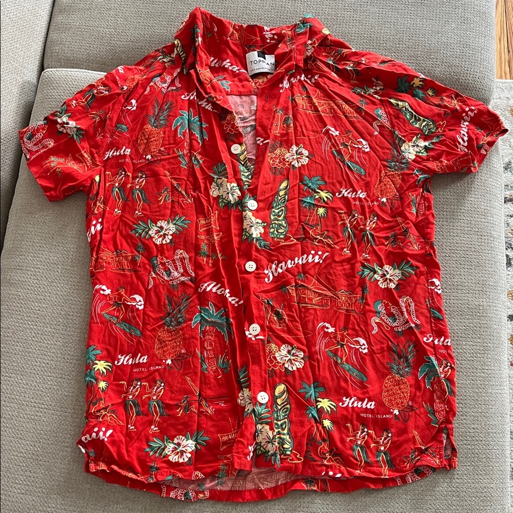 Topman Men’s Hawaiian shirt Size Medium